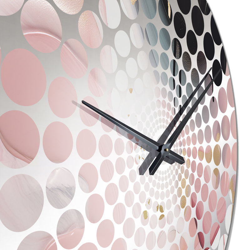 Lucre - Horloge murale abstraite en marbre, Grand