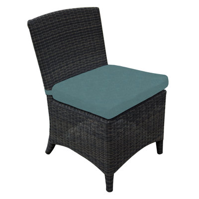 Bella Wicker Armless Outdoor Dining Chair