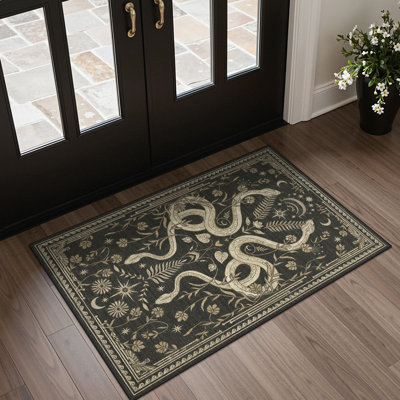 Tapis lavable à la machine Celestial Snake