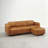 Beryl 90.74'' W 4-Piece Modern Modular Full Grain Leather Sofa And Ottoman Set-587268170