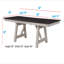 Ensemble de table de salle à manger extensible 5 pièces Cottage