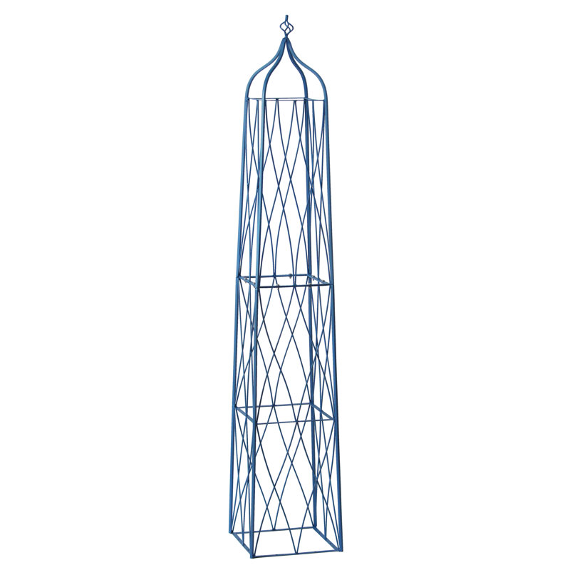 Metal Vertical Garden, Blue, 78"H x 13.8"W x 13.8"D