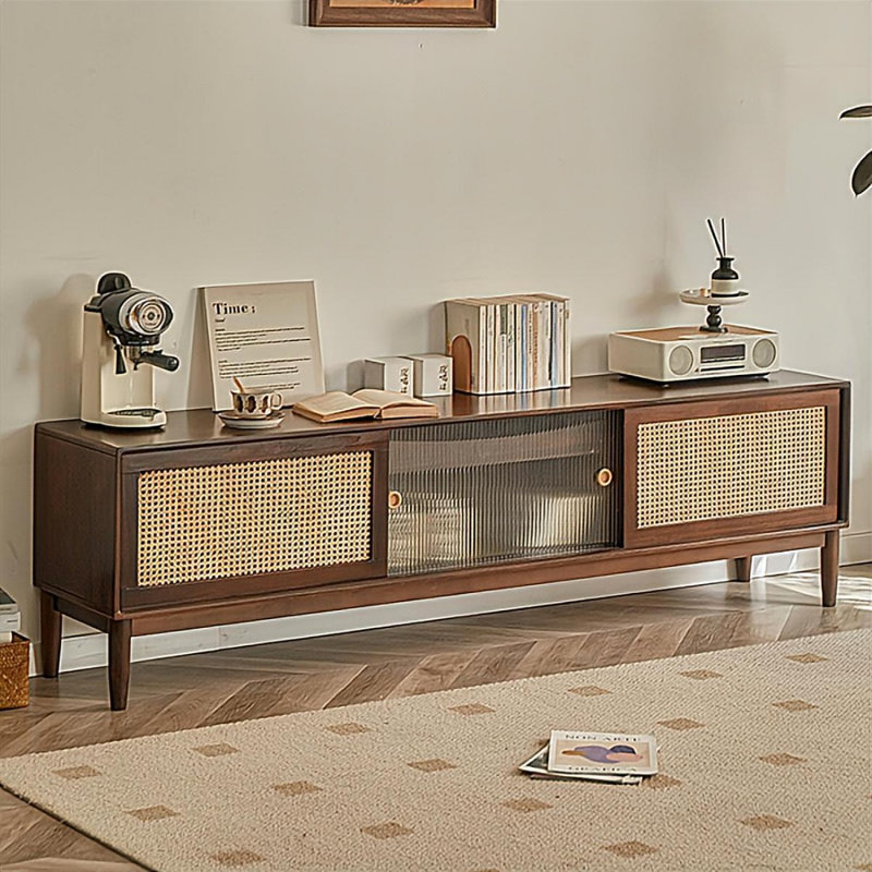 Meuble télé Modern Burlywood, 20.08"H x 70.87"L x 15.75"W, Burlywood