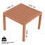 Ensemble de conversation 2 pièces brun, vacances - Ensemble de meubles d'intérieur / extérieur 1 chaises et 1 tables basses en matériau PP imperméable - Patio facile à assembler-2115958075