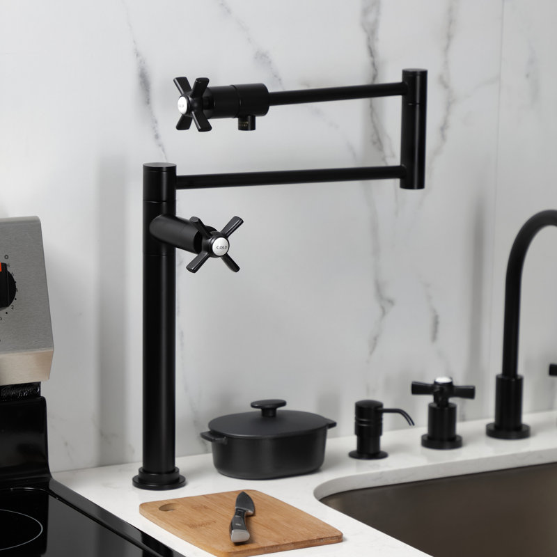 Robinet remplisseur Kingston, Noir mat