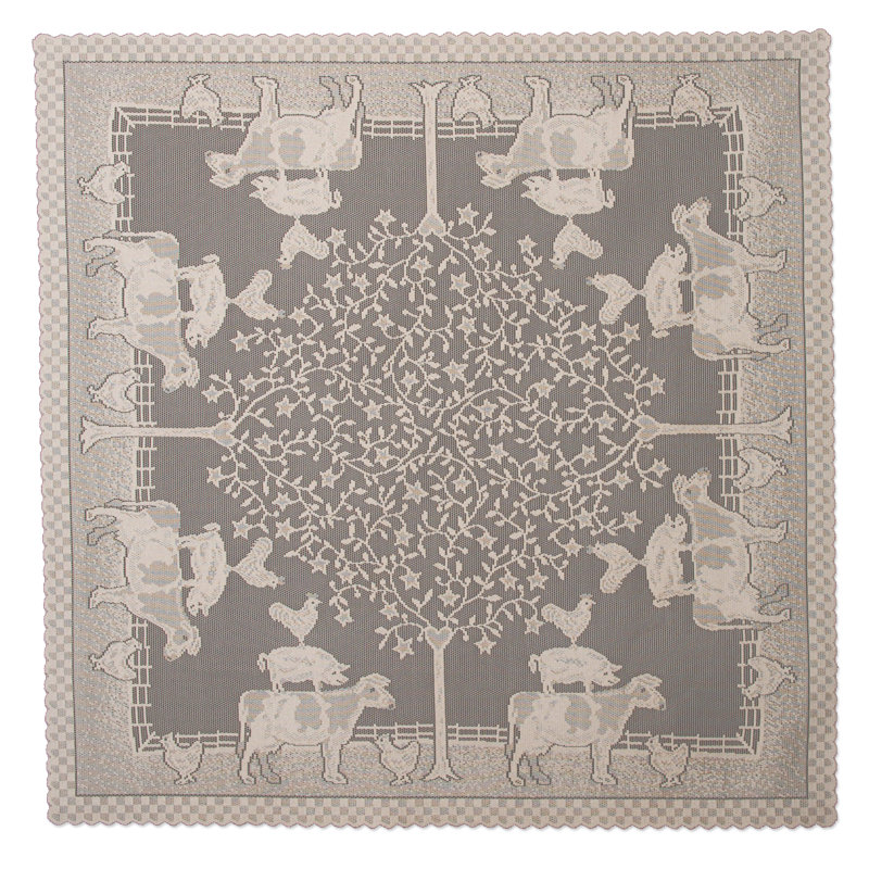 Chad Geometric Table Topper, Natural