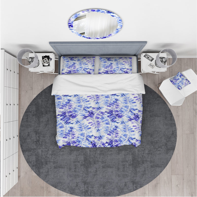 Ensemble de housse de couette tropical, Housse de couette très grand + 2 taies décoratives