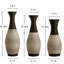 Ensemble de 3 vases de bureau sur pied artificiels classiques