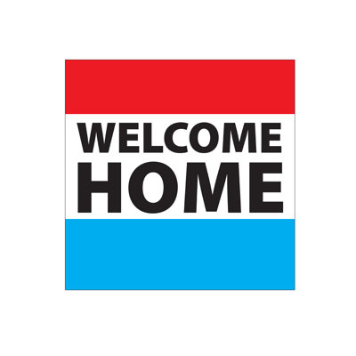 Enseigne de jardin welcome home