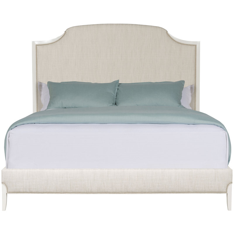 Lillet Upholstered Scalloped Bed, King
