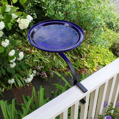 14" Crackle Bowl with Rail Mount Bracket