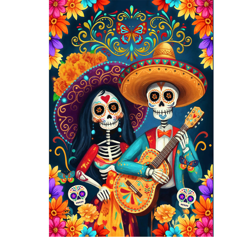 Day of the Dead House Flag 28x40