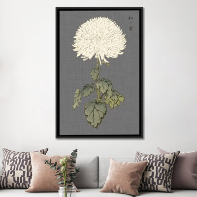 «Dramatic Ivory Mums I» par Vision Studio - impression sur toile tendue