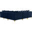 99" Wide Velvet Symmetrical Modular Corner Sectional-82749483