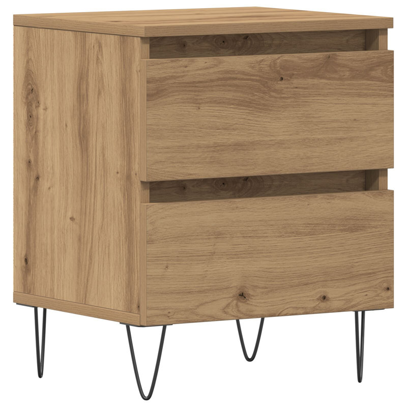 40cm W Solid Wood Bedside Table, Individual