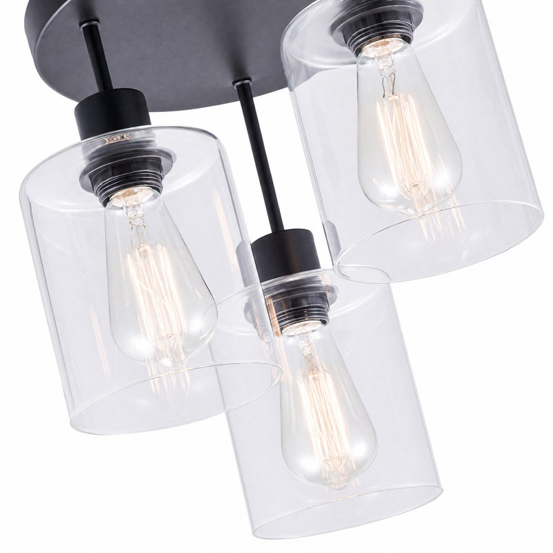 Braefell Glass Semi Flush Mount