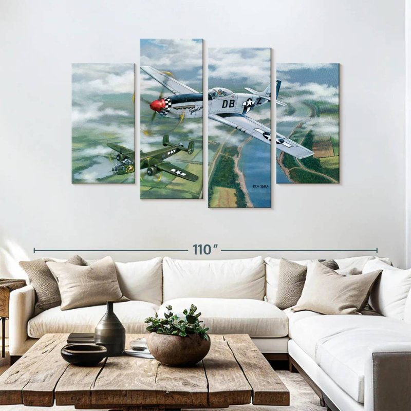 Mait Fighter And Bomber, 54" H x 84" W
