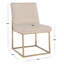 Chaise d'appoint rembourrée en acier inoxydable Athens-1213093276-1208584444