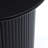 Compact Size Round Side Table with Black Fluted Fir & MDF Wood Accent