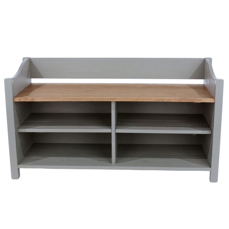 Claypoole Solid Wood Storage Bench