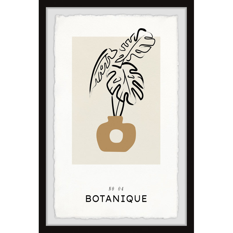 «No 04 Botanique», reproduction encadrée, H 36 po x l 24 po x P 1,5 po