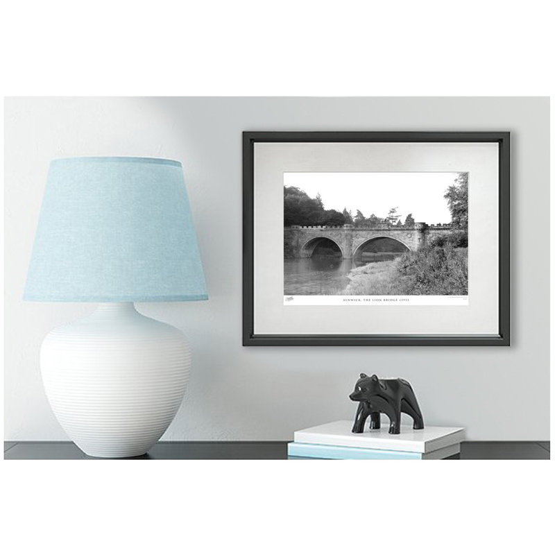 Alnwick, The Lion Bridge C1955 - Single Picture Frame Print, 40cm H x 50cm W x 2.3cm D