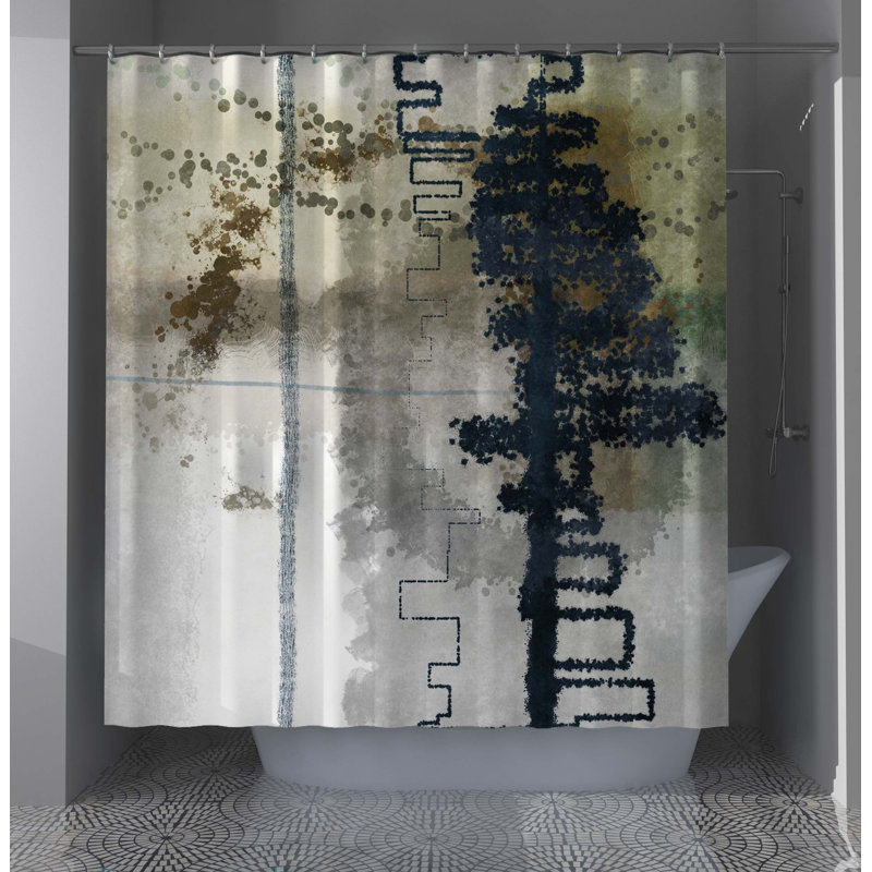 Abstract Shower Curtain