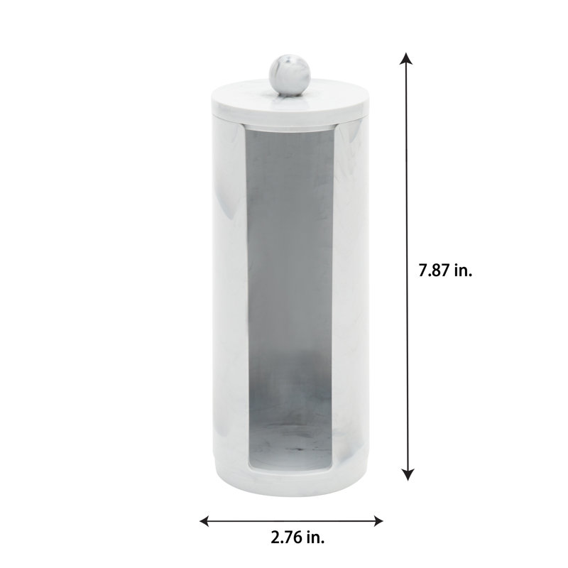 Contenant de rangement pour salle de bain , Blanc