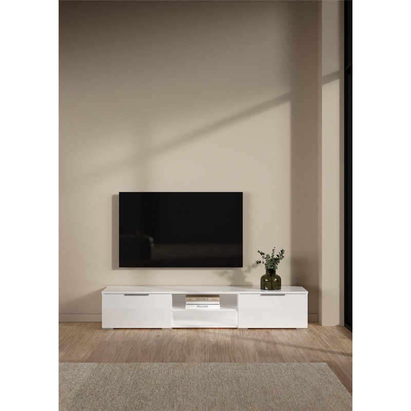 Karlin 68 Inch Wide Media Console, White High Gloss