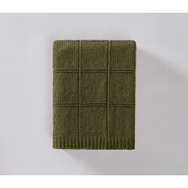 Jeté en tricot Brookille Brooklyn Loom, Green