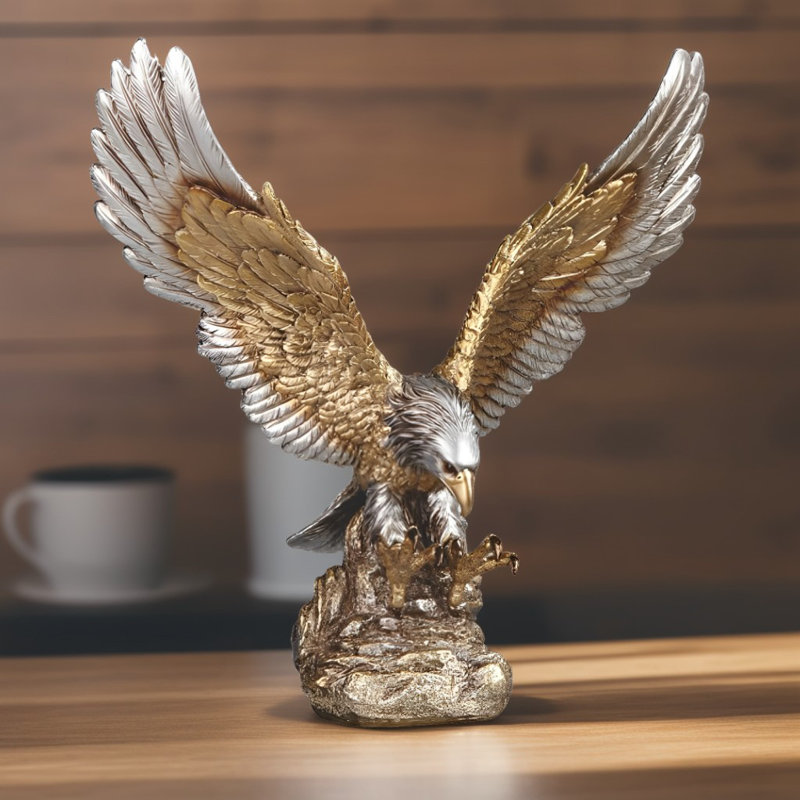 11.25"H Eagle Hunting Figurine