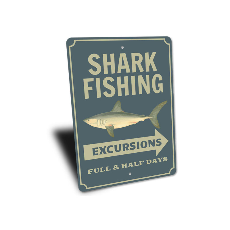 Panneau de requin en aluminium, H 18 po x l 12 po x P 0,06 po