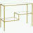 Lulia 39.25'' Glass Top Console Table