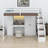 Multifunctional Loft Bed Featuring Built-In Stair Storage, Vanity Desk, Wardrobe, USB Ports & LED Lights-557326914
