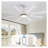 66 Inch Modern Smart Ceiling Fan with Dimmable LED Light, 8 ABS Blades, Remote & Voice Control, Reversible DC Motor for Living Room, Home Office - Nickel Finish-122097849