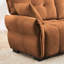Ensemble de canapé à trois places avec repose-pieds et coussins, bois massif, chenille texturée, coussins à haute résilience, idéal pour la vie, le salon, le bureau, les espaces hôteliers, en orange brûlé-1949649908-1949649915-1949649913