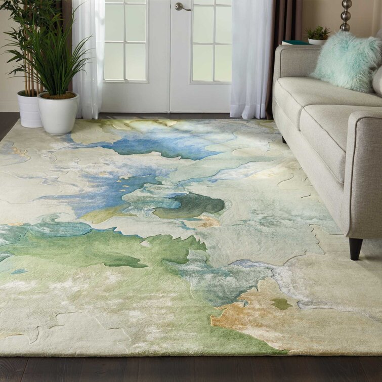 Twin Supreme Leyte Green Cream Rugs