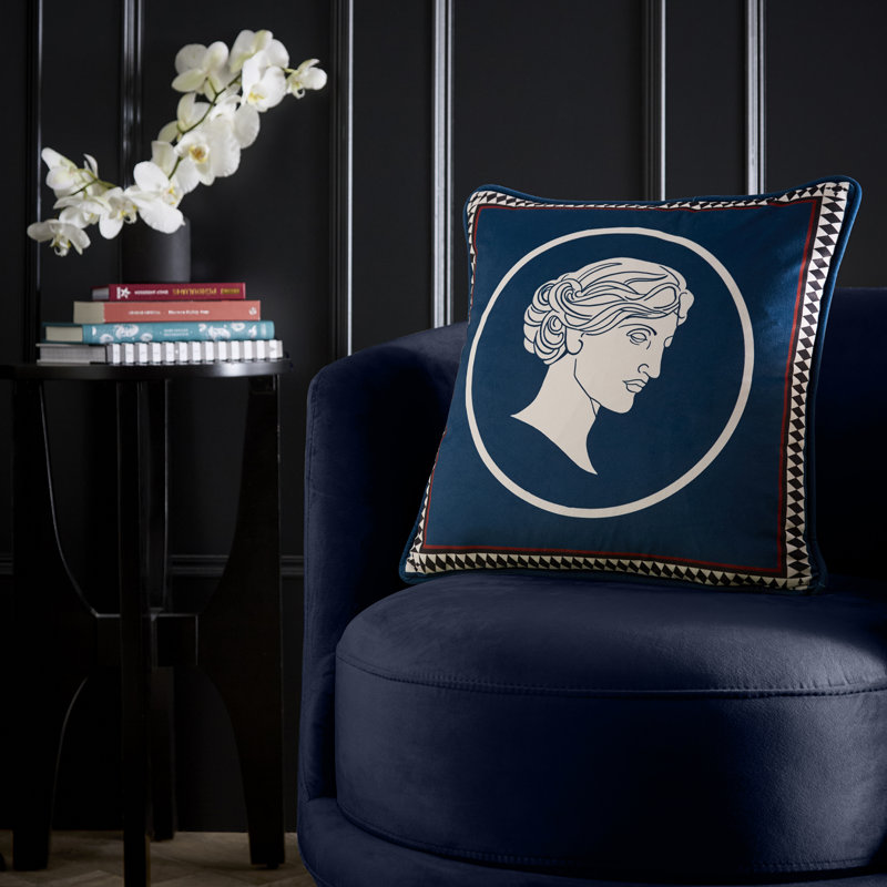 Laurence Llewelyn-Bowen Goddess Cushion Teal, Cushion Cover