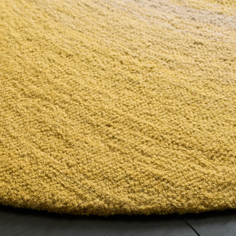 Novelty 202 Hand Tufted 80% Wool; 20% Cotton Spiral Rug, Round 4'
