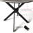 35.5" Round Sintered Stone Bistro Table for Small Spaces, Modern Stone-Top Dining Table with Metal X-Base-129894833