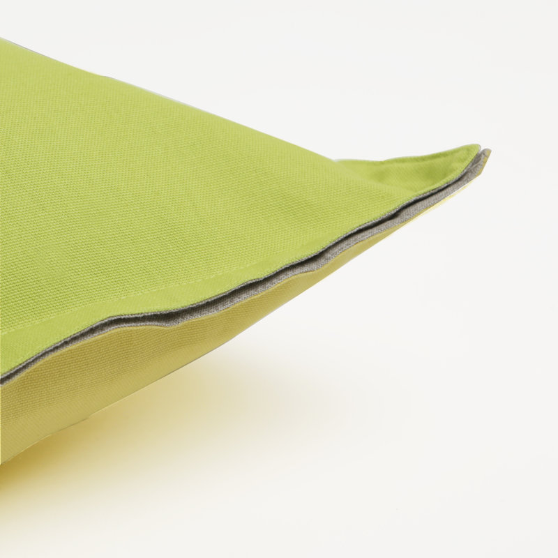  Housse de coussin en toile Canvas, Jaune/vert