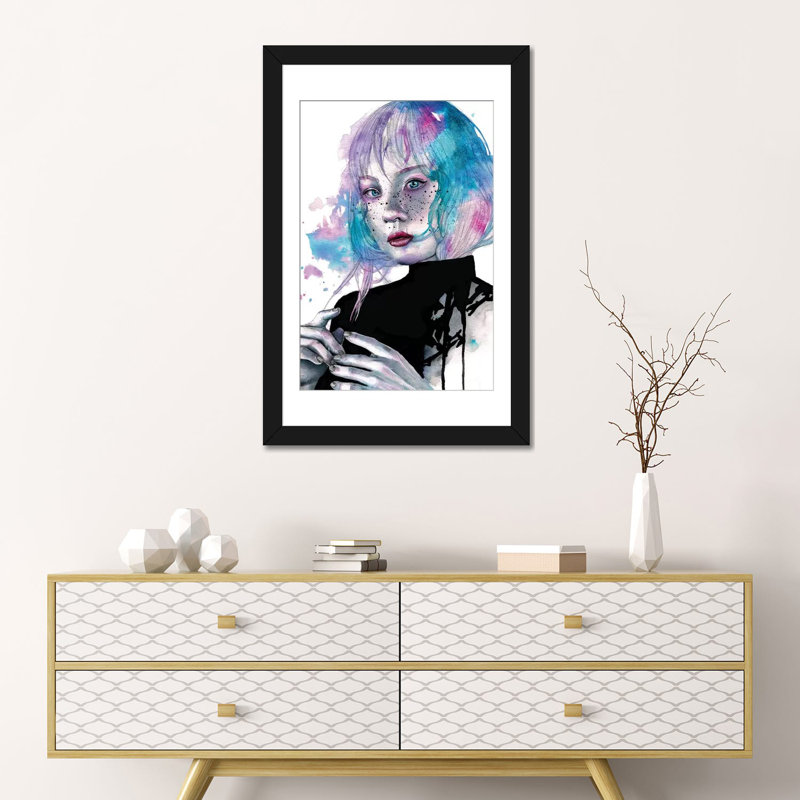 « broken » et « hearts cassé », impression sur toile, Papier d'art encadré noir, H 24 po x l 16 po x P 1 po