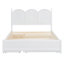 Grand lit plateforme avec 2 grands tiroirs, lit gigogne simple TG, blanc