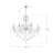Atwell 8 - Light Smokey Gray/Clear Crystal French Style Chandelier-1179628230