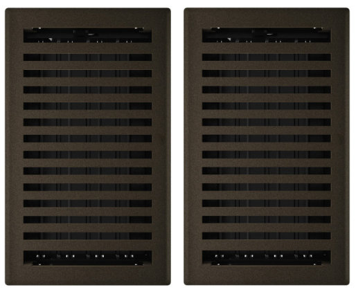 Registre de plancher Imperial Montezuma, Âge de bronze, L 6 po x L 10 po