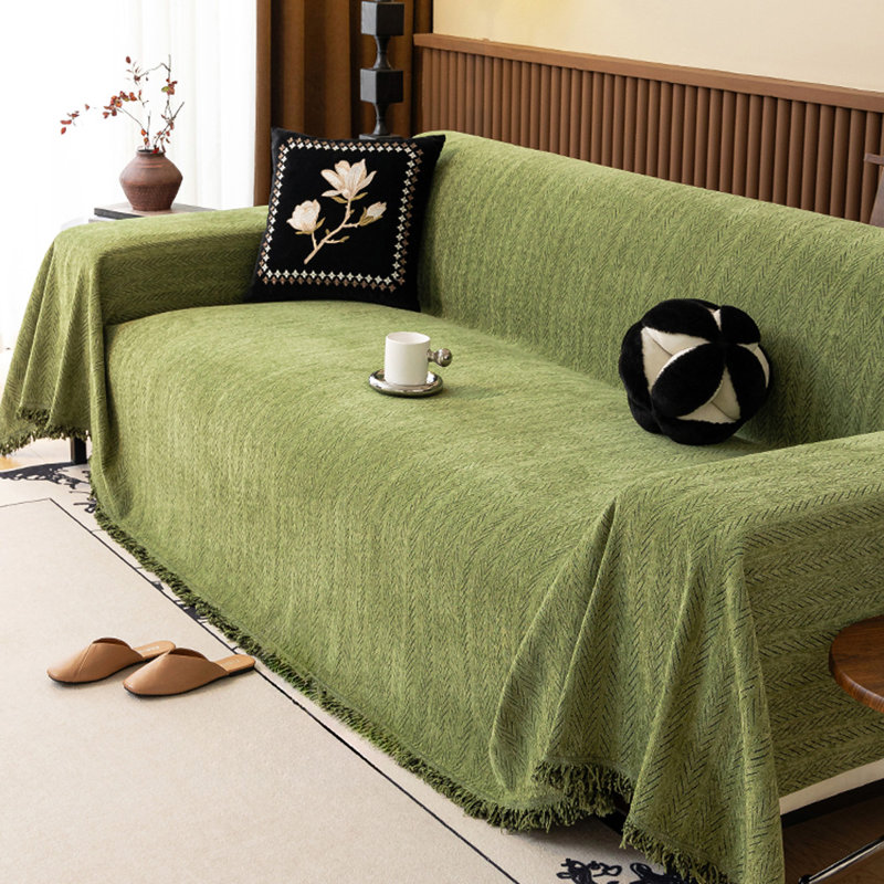 Housse pour canapé en chenille, H 0,2 po x l 118,11 po x P 70,87 po