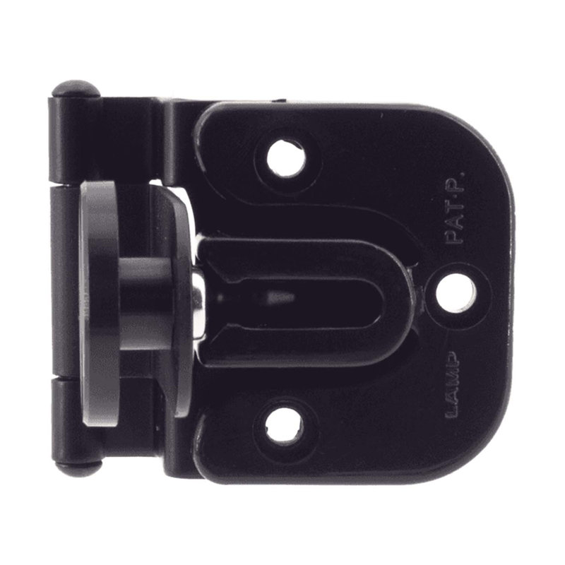 Charnière de porte en verre noir Sugatsune pour portes d'armoire en verre sans cadre, Noir, Acier Inoxydable