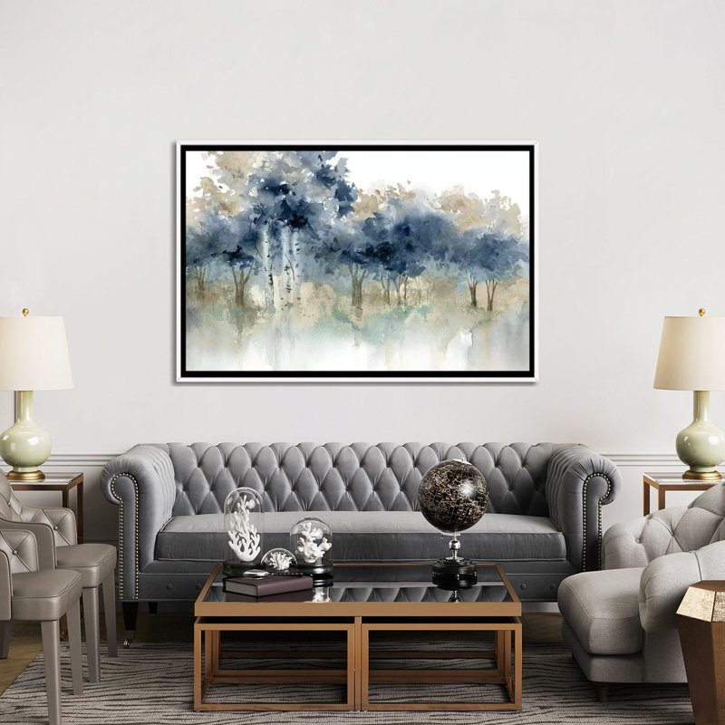 « Water » par Carol Robinson - impression sur toile tendue, H 26 po x l 40 po, Framed Print, Blanc