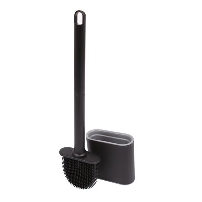 Harbour Housewares - Wall-Mounted Toilet Brush & Holder