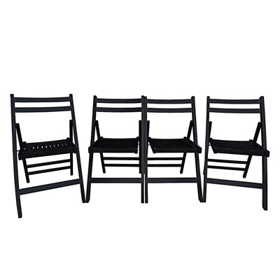 Wood Folding Chair Set of 4